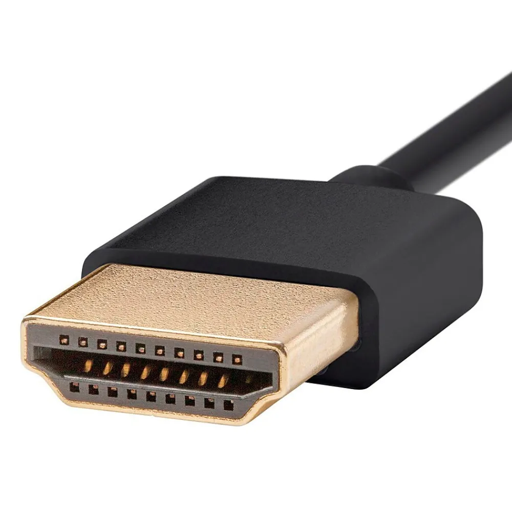 Monoprice Ultra Slim Series High Speed HDMI® Cable, 6ft Black