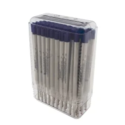 Pens|Monteverde Capless Ceramic Gel Refill For Parker Ballpoint Pens, Broad Point, Blue/Black Ink, 50/Pack (P444BB)