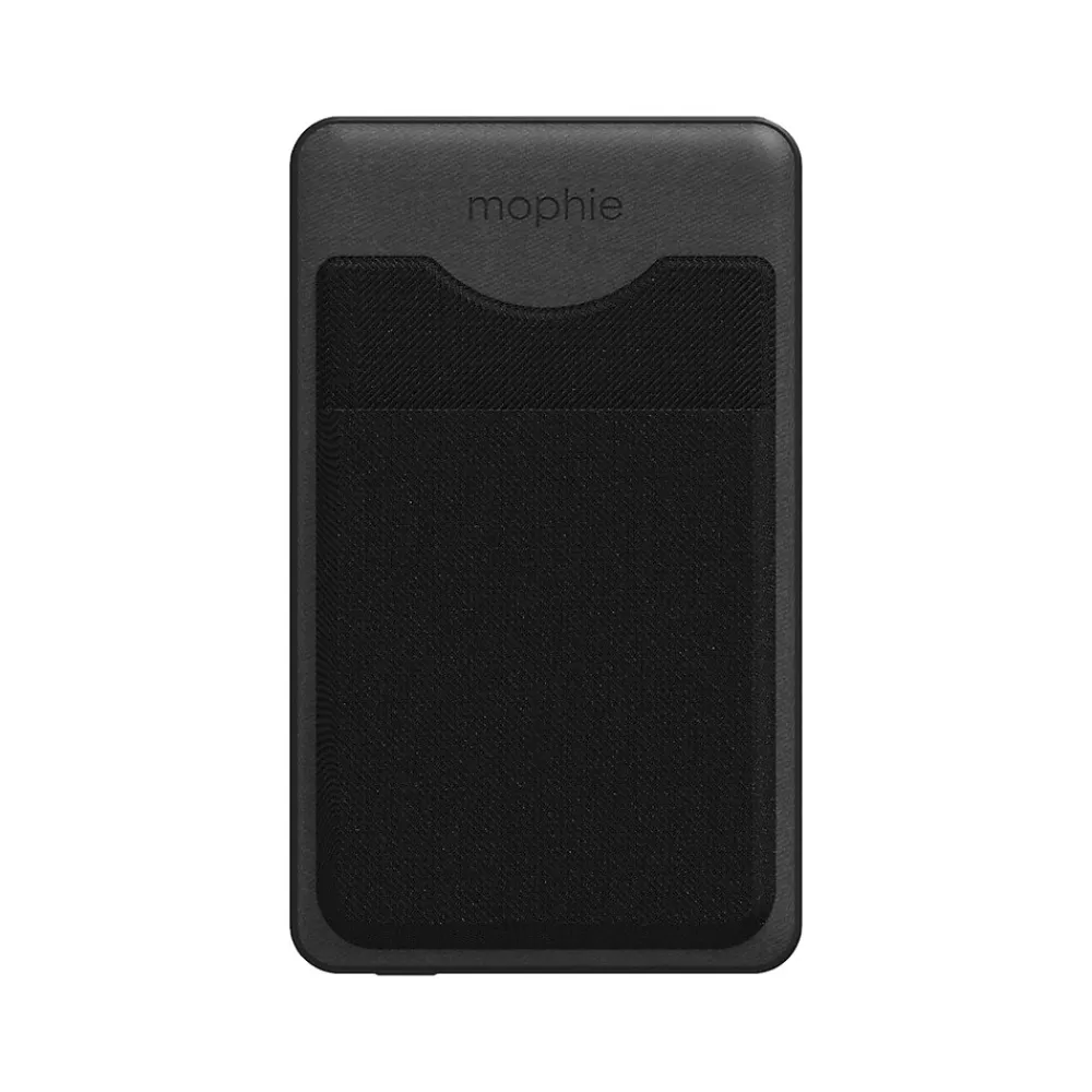 snap+ juice pack Magnetic Wireless Charger with Mini Wallet, 5000 mAh, Black (401108985)<Mophie Online