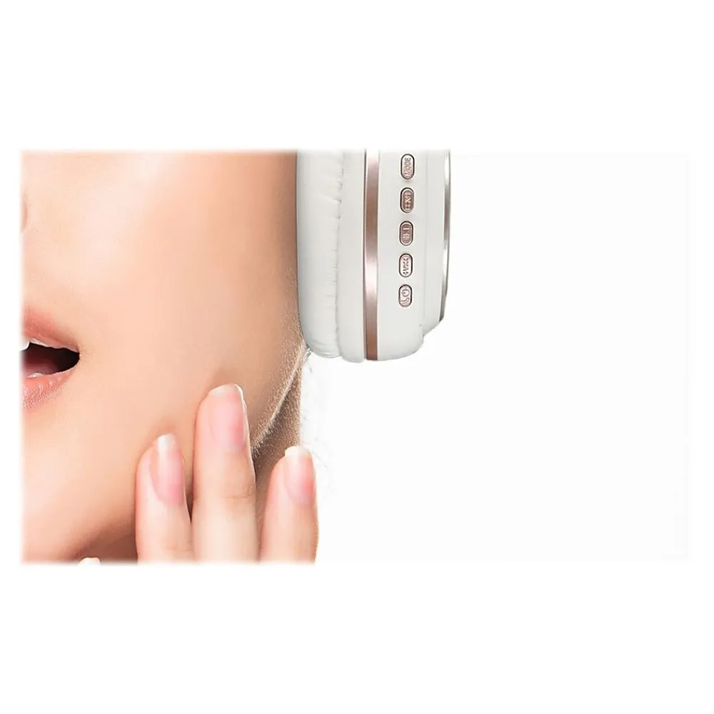 Serenity Bluetooth Wireless Noise Canceling Over-the-Ear Headphones, Bluetooth, Rosegold (HP5500R)<Morpheus 360 New