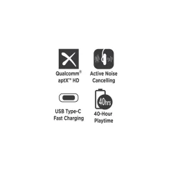 Synergy HD Active Noise Cancelling Wireless Bluetooth Headphones with Mic (HP9550HD)<Morpheus 360 Discount