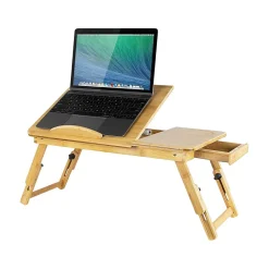 19" x 11.75" Bamboo Laptop Stand, Brown (MI-7212)<Mount-It! New