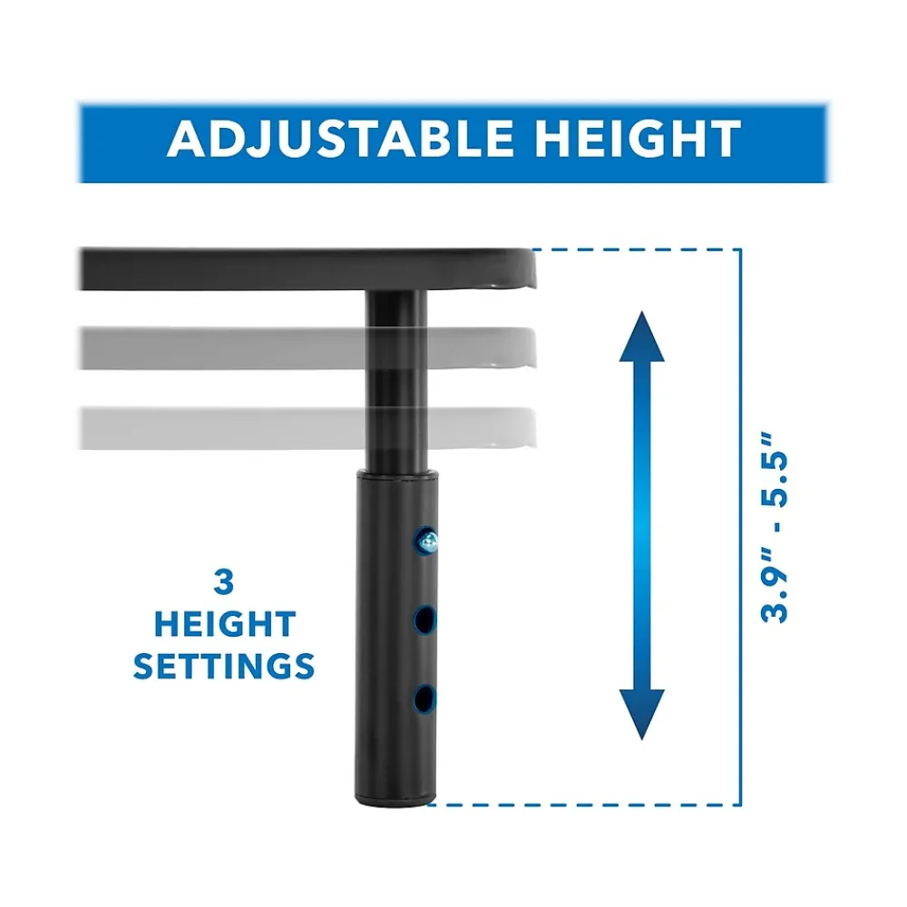Clearance Mount-It! Adjustable Corner Monitor Stand, Up to 32", Black (MI-7362)