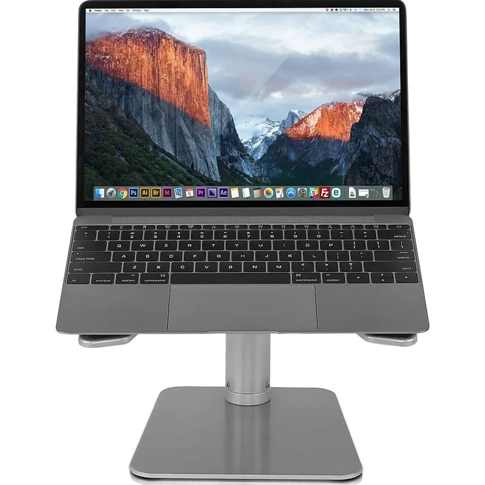Adjustable Height Laptop Risers for 11"-15" Laptops, Silver (MI-7271)<Mount-It! Hot