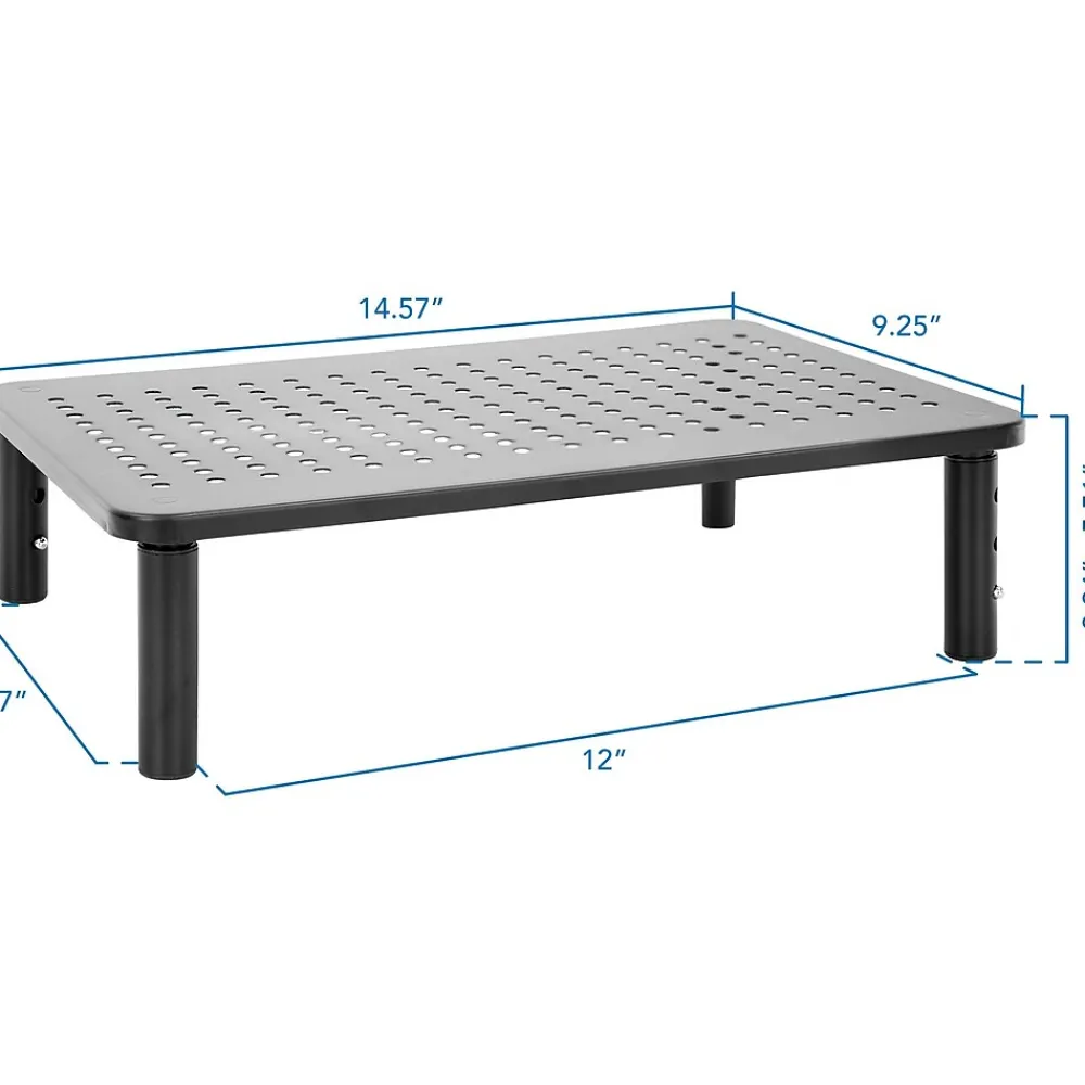 Mount-It! Adjustable Monitor Stand, Up to 32", Black (MI-7363)