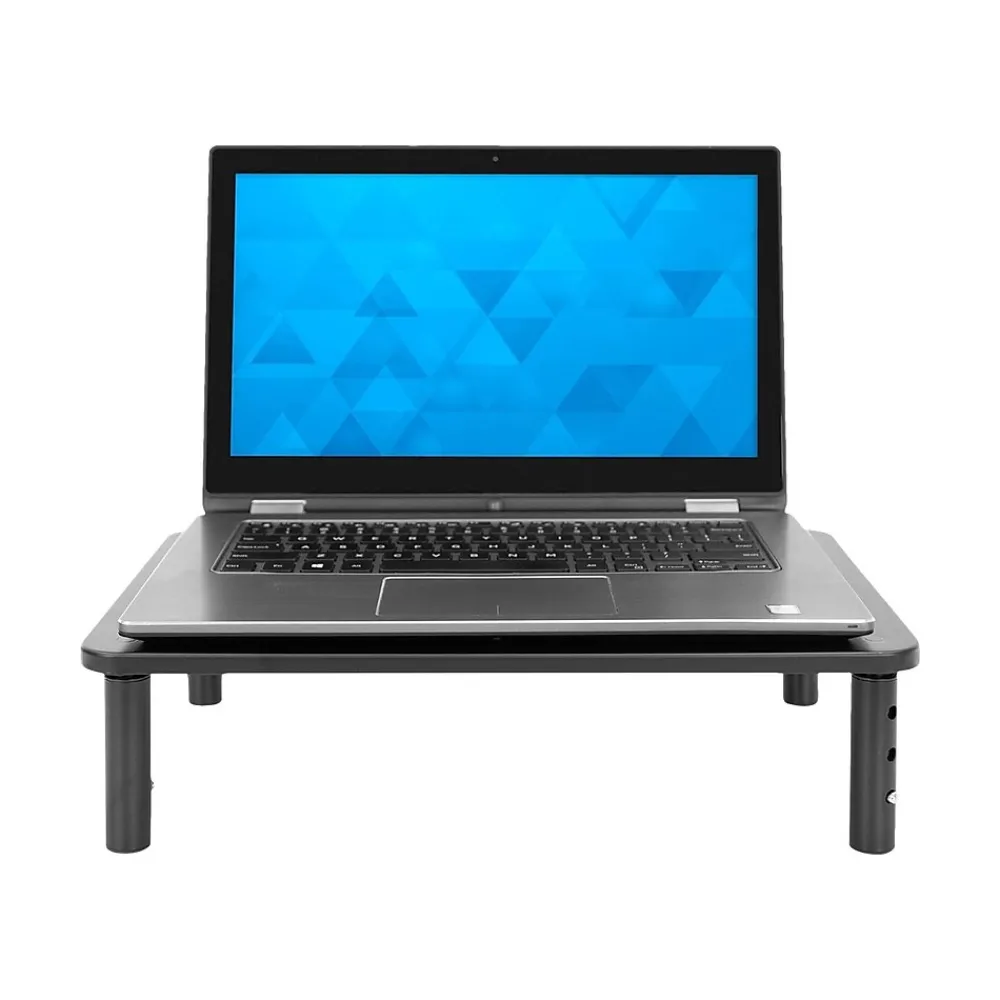 Mount-It! Adjustable Monitor Stand, Up to 32", Black (MI-7363)