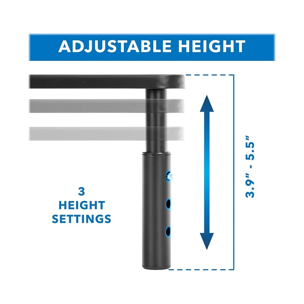 Mount-It! Adjustable Monitor Stand, Up to 32", Black (MI-7363)