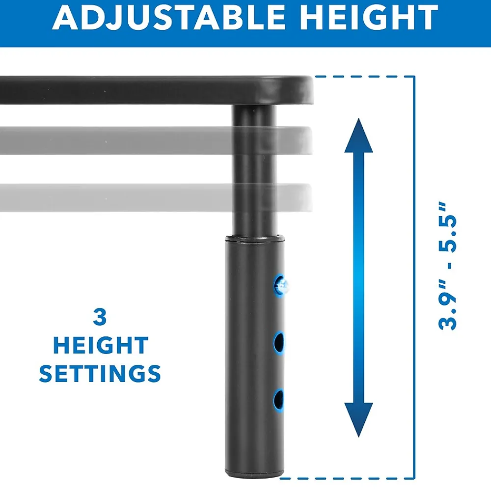 Sale Mount-It! Adjustable Monitor Stand, Up to 32" Monitor, Gray, 2/Pack (MI-7364)