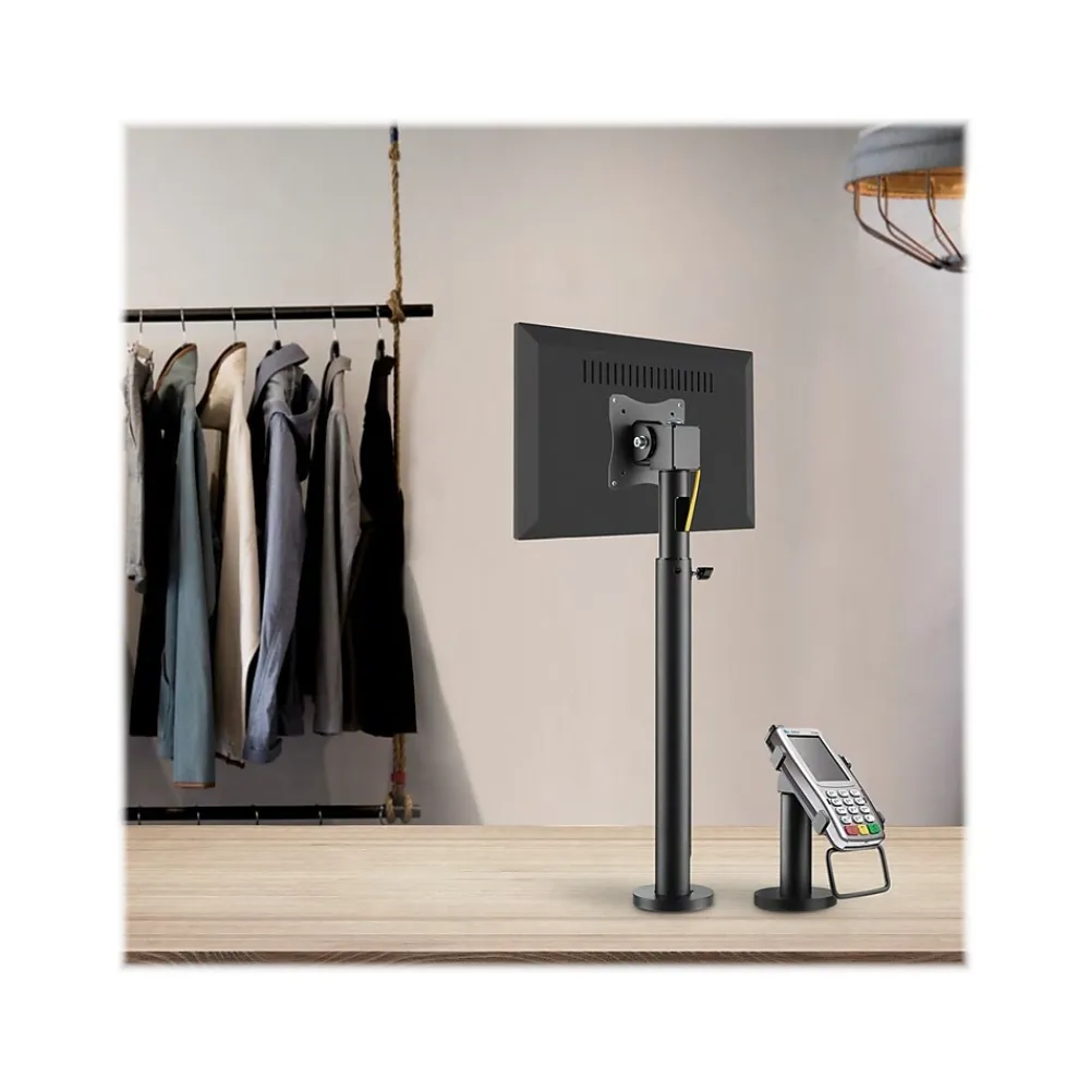 Outlet Mount-It! Adjustable POS Monitor Mount, Up to 23", Black (MI-3796)