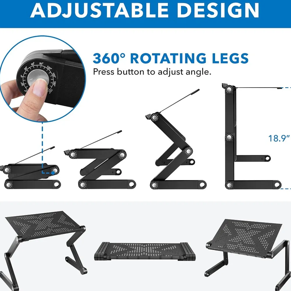 Adjustable Vented Aluminum Laptop Stand (MI-7210)<Mount-It!