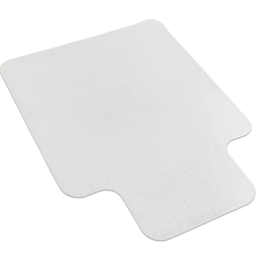 Chair Mats*Mount-It! Carpet Chair Mat with Lip, 35.5" x 47", Clear Vinyl (MI-7817)