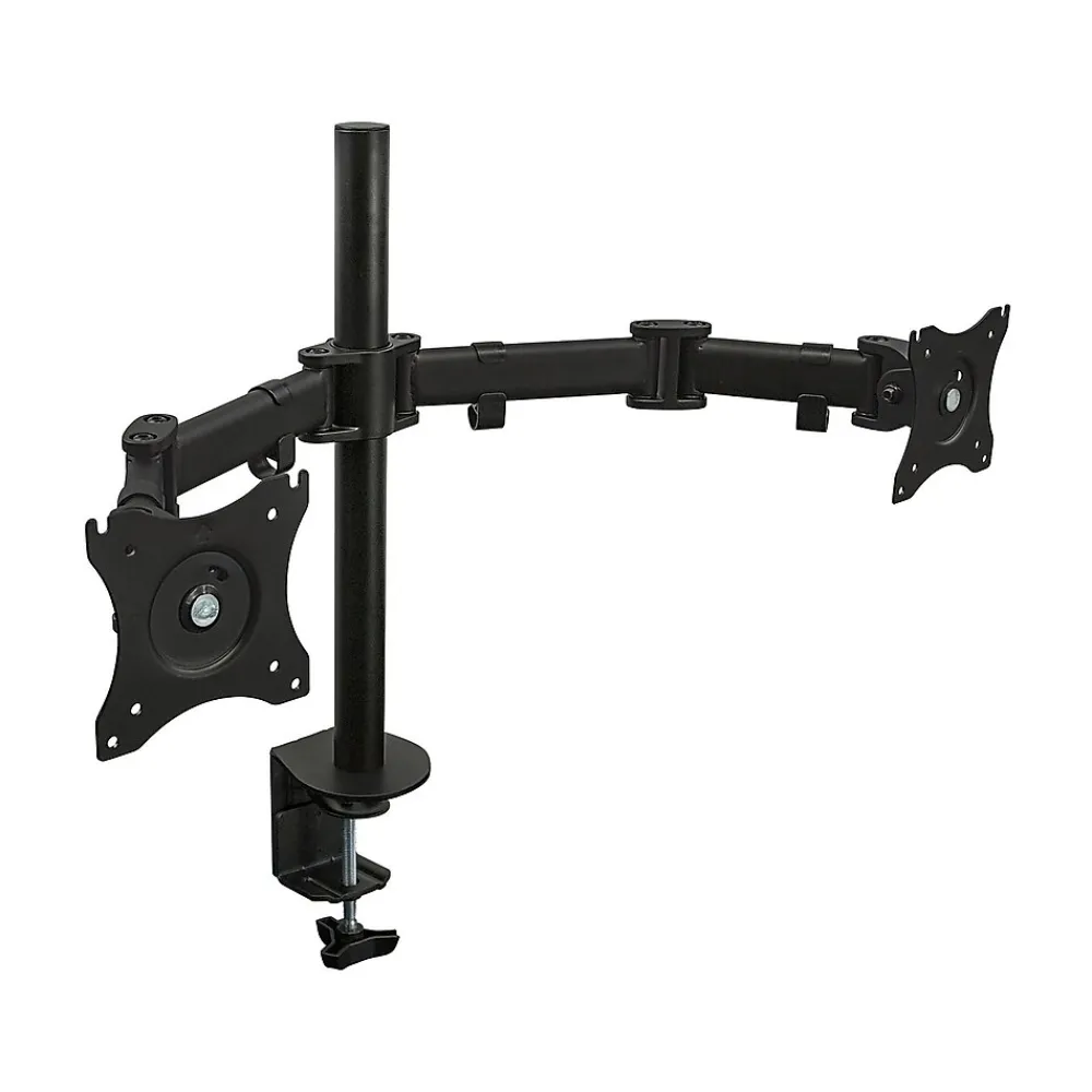 Sale Mount-It! Dual Monitor Arms, Up To 27" Monitors, Black (MI-1752)