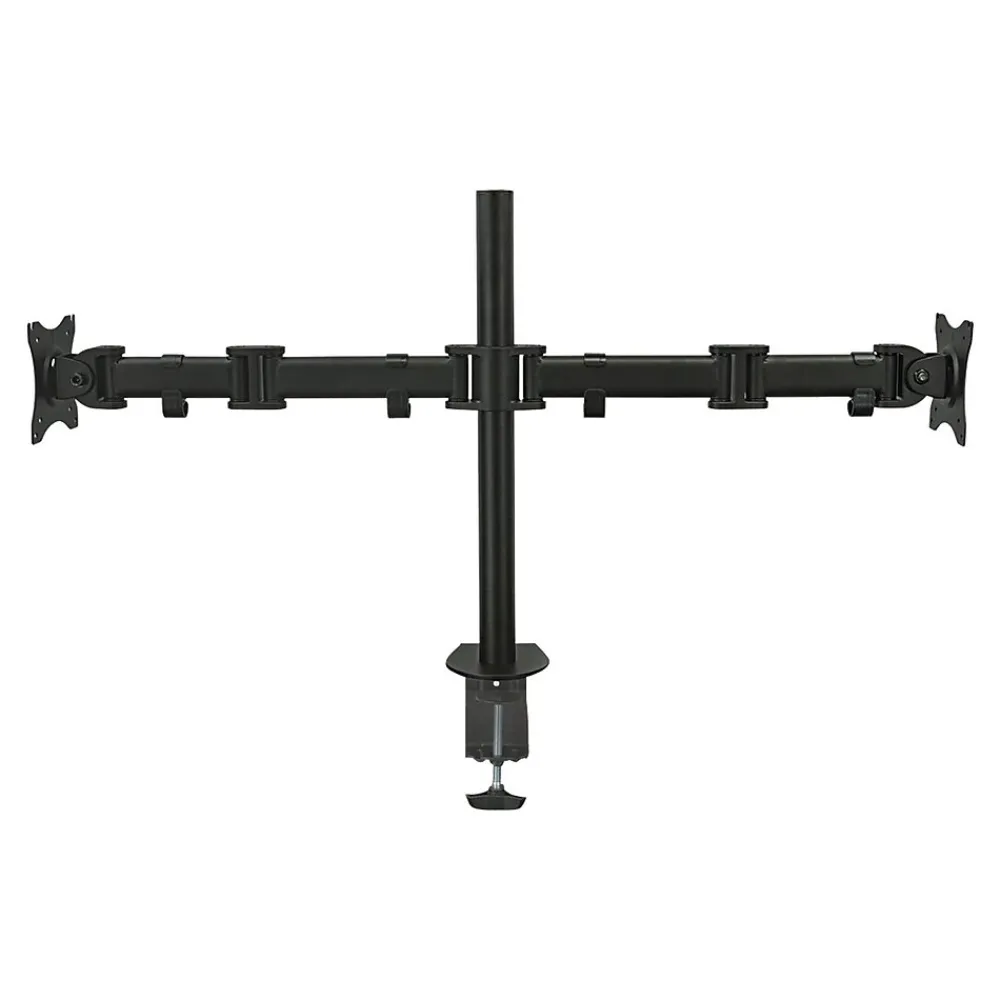 Sale Mount-It! Dual Monitor Arms, Up To 27" Monitors, Black (MI-1752)
