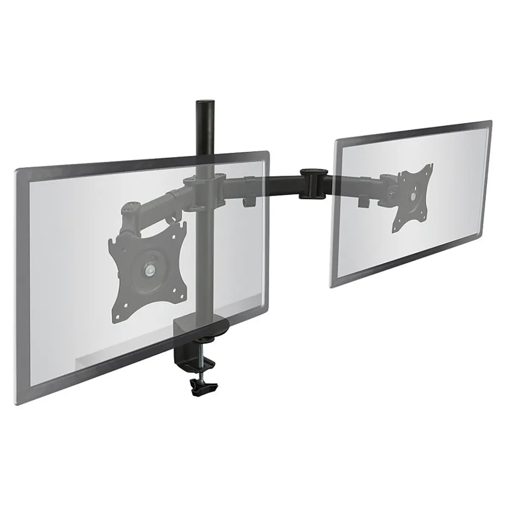 Sale Mount-It! Dual Monitor Arms, Up To 27" Monitors, Black (MI-1752)