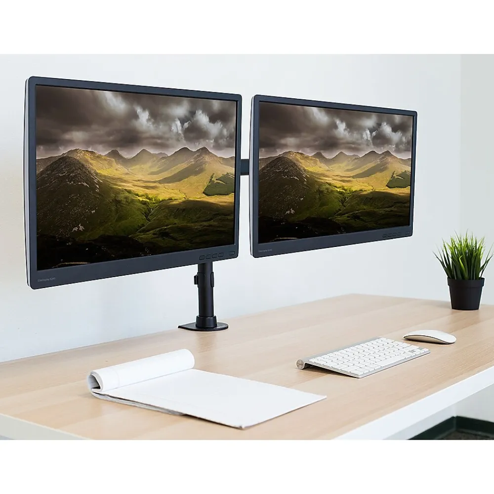 New Mount-It! Dual Monitor Desk Mount for 13" to 27" Monitors, Black (MI-2772)