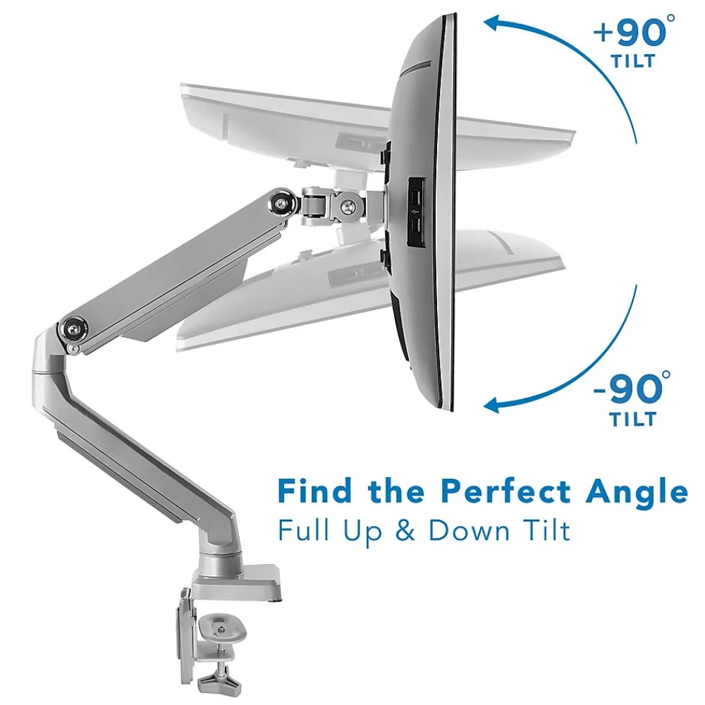 Best Mount-It! Dual Monitor Mount Arm with 2 USB Ports (MI-2762)