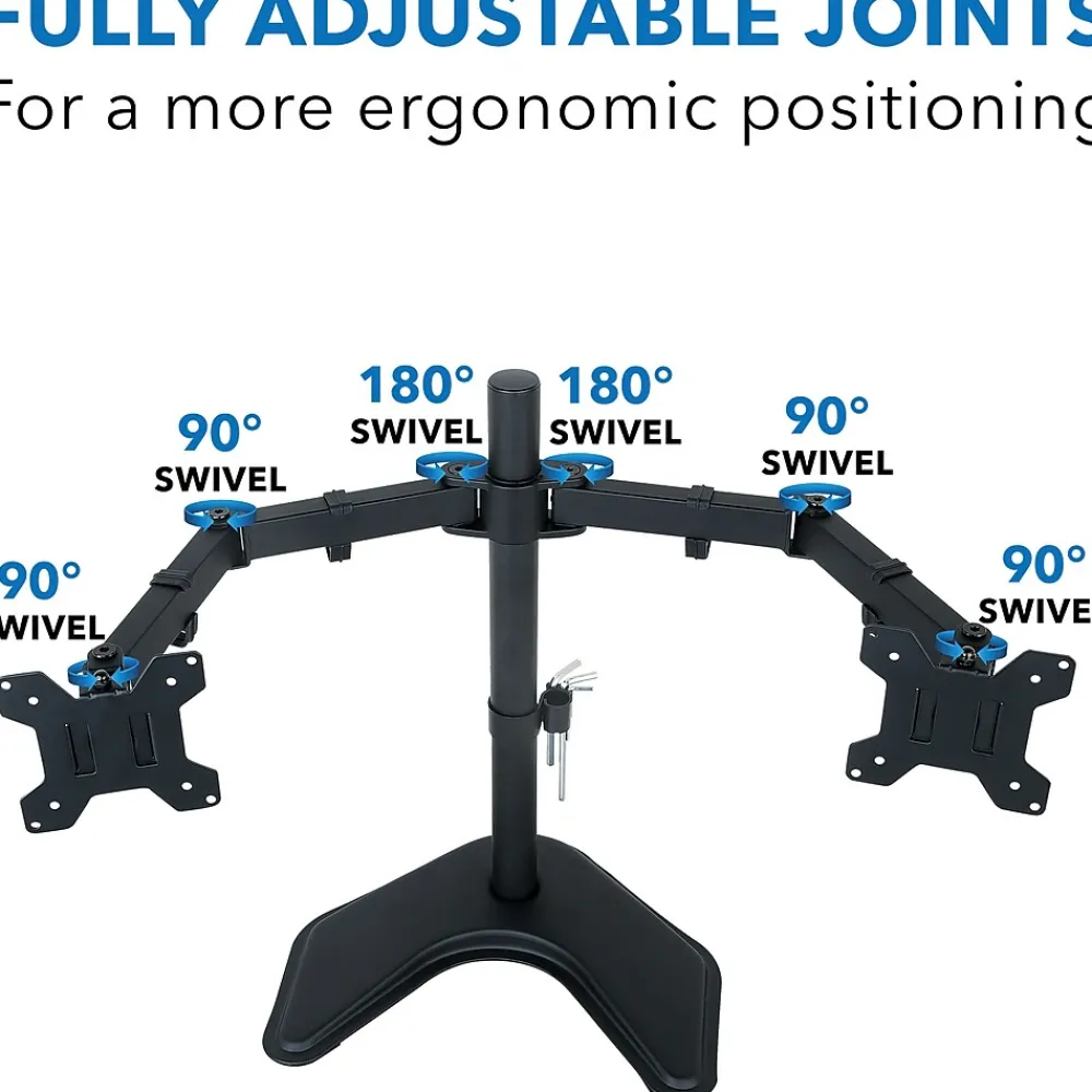 Mount-It! Dual Monitor Stand for 19"-32" Screens (MI-2781B)