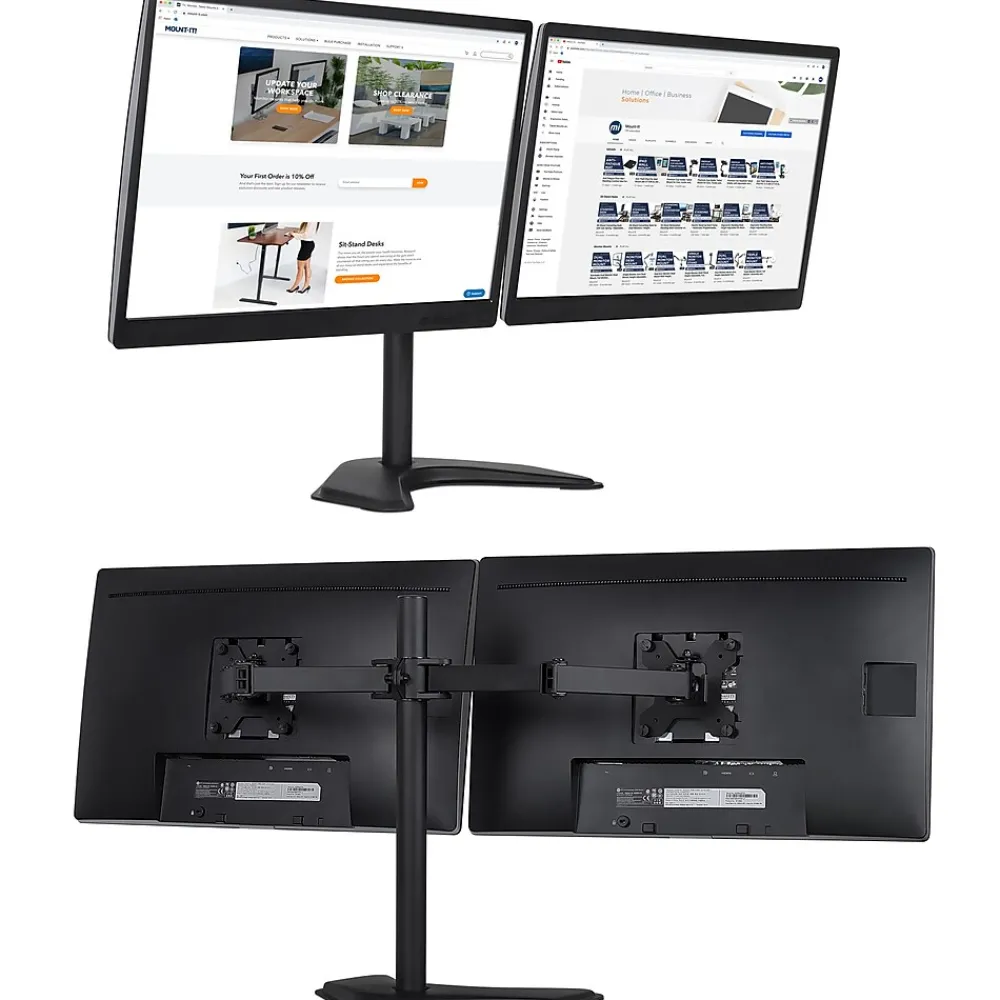 Mount-It! Dual Monitor Stand for 19"-32" Screens (MI-2781B)