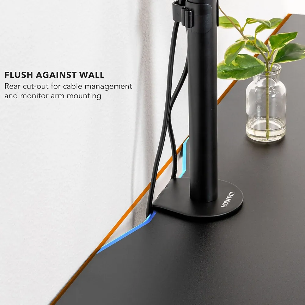 Standing Desks*Mount-It! Dual Motor 60"W Electric Adjustable Standing Desk, Black (MI-18121)