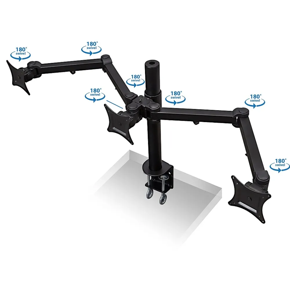 New Mount-It! Full-Motion Triple Monitor Desk Mount for 13"-24" ' Screens (MI-753)