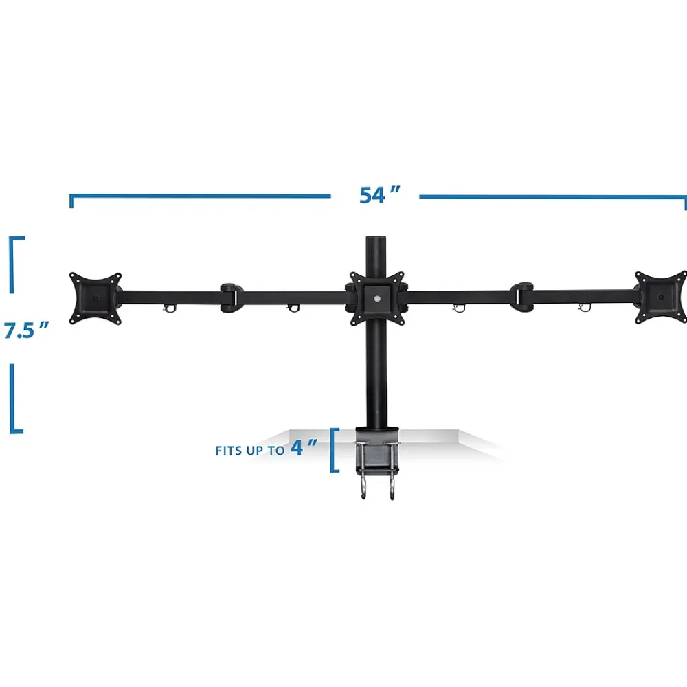 New Mount-It! Full-Motion Triple Monitor Desk Mount for 13"-24" ' Screens (MI-753)