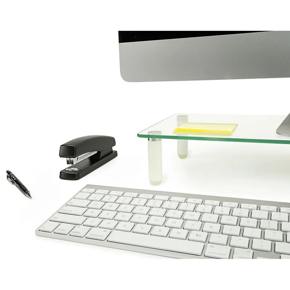 Discount Mount-It! Glass Monitor Riser, 22" Wide, Clear (MI-7263)