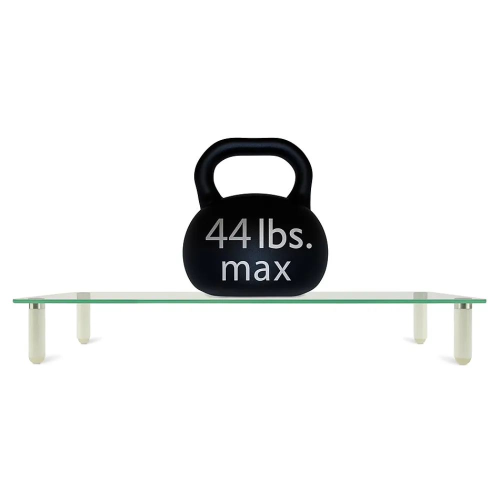 Discount Mount-It! Glass Monitor Riser, 22" Wide, Clear (MI-7263)