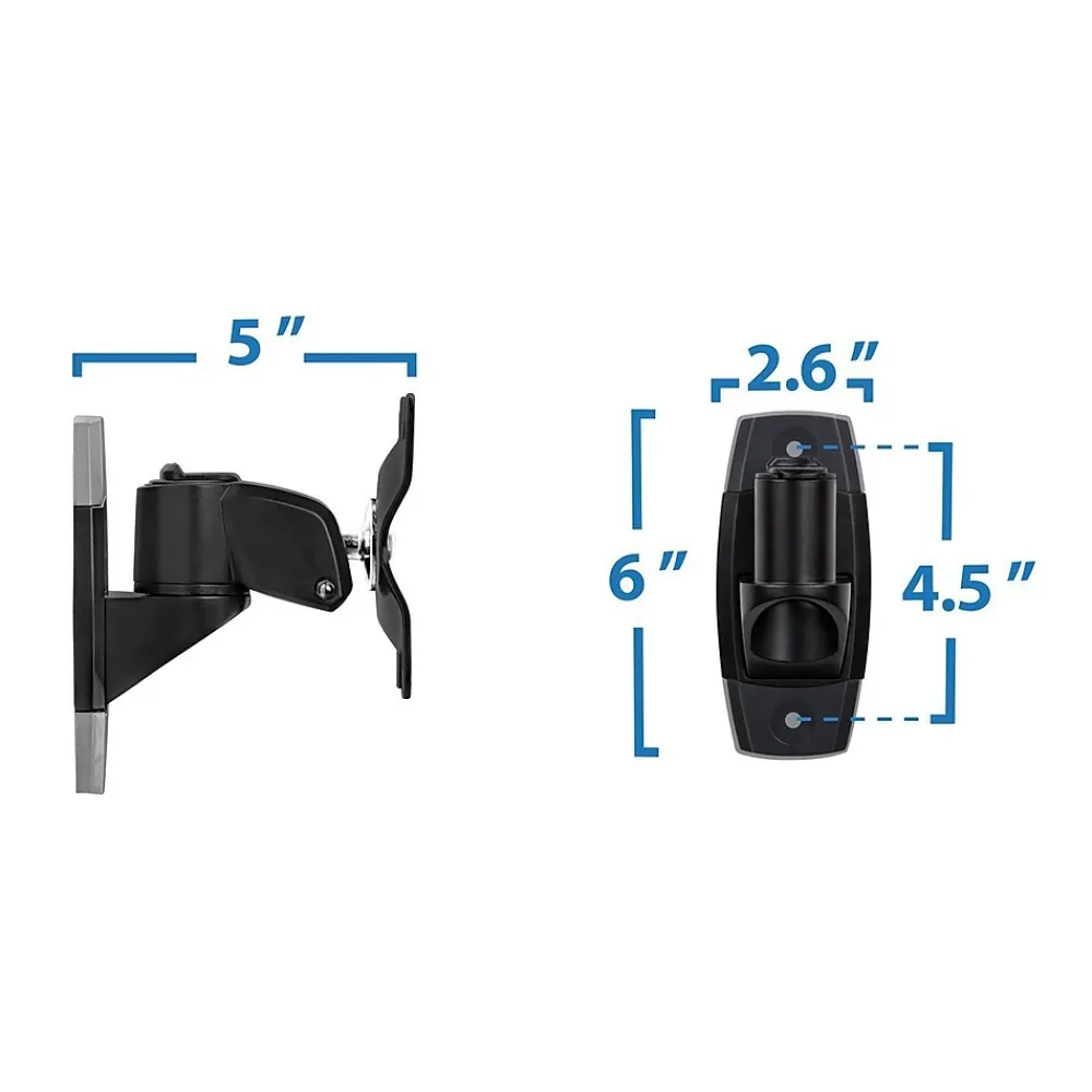 Clearance Mount-It! Modular Mount Adjustable Monitor Mount, Up to 30" Monitors, Black (MI-31114-BLK)