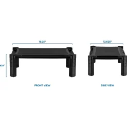 Clearance Mount-It! Printer and Monitor Stand Height Adjustable, Holds Up to 22 lbs., Black (MI-7851)