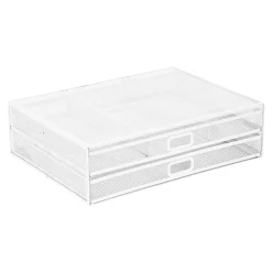 Outlet Mount-It! Riser with Storage, Up to 32" Monitor, (MI-7365W) White