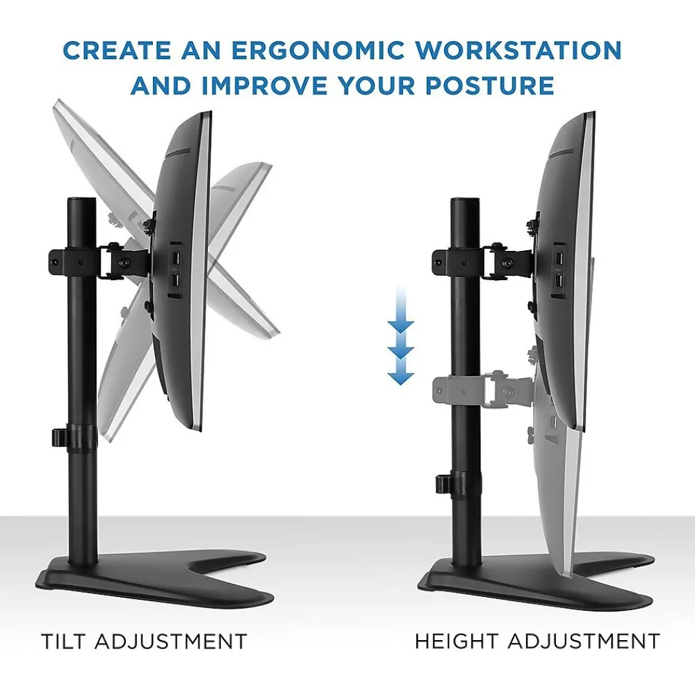 Clearance Mount-It! Single Monitor Mount Desk Stand For 22" to 32" Monitors (MI-1757)