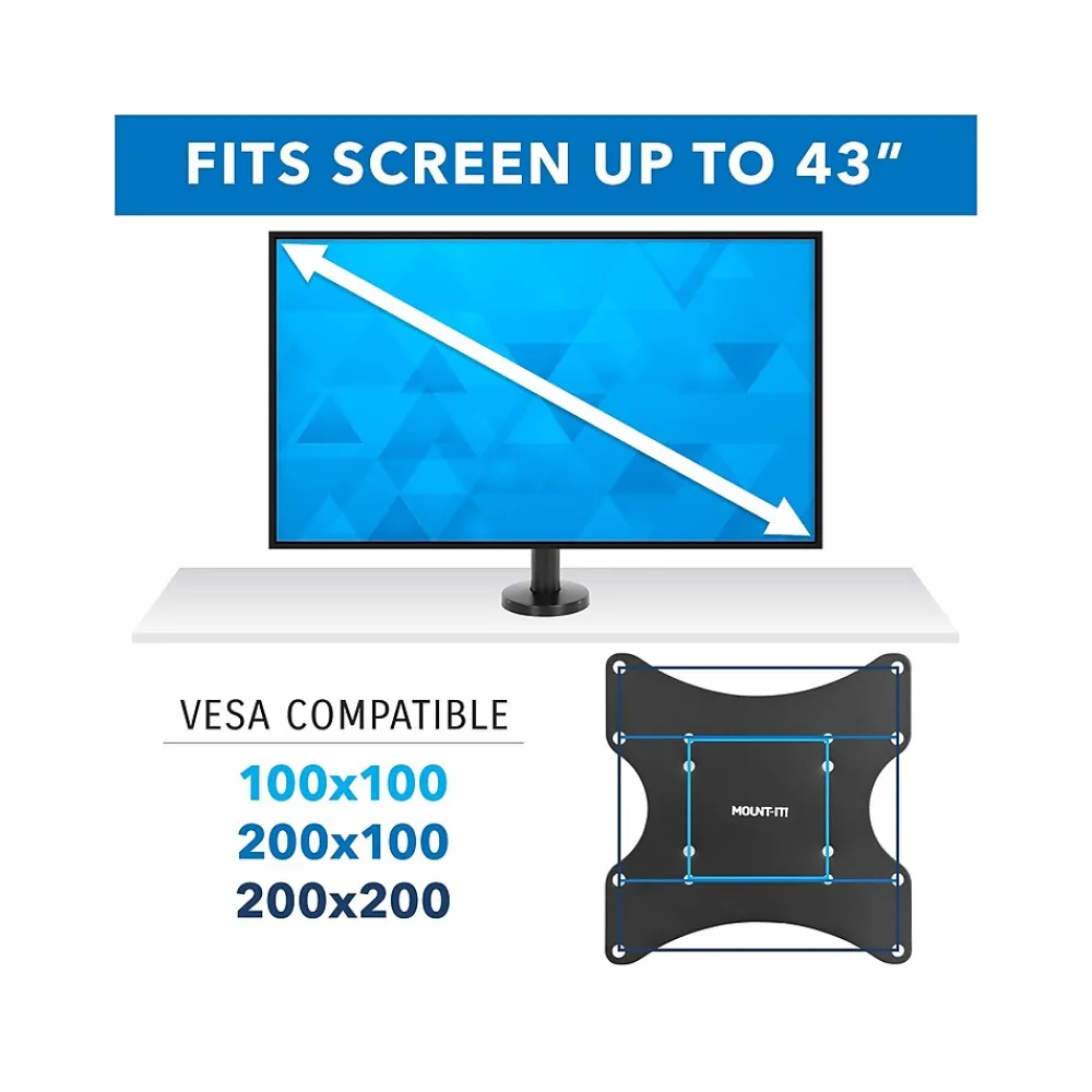 Best Mount-It! Stand for LCD Display, Screen Size: 23" - 43", 110 lbs. Max. (MI-855)