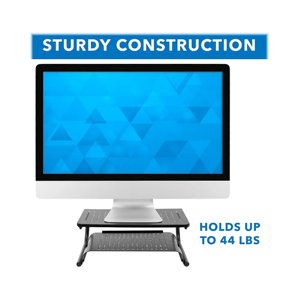 Discount Mount-It! 2-Tier Monitor Stand, Up to 32", Black (MI-7361)