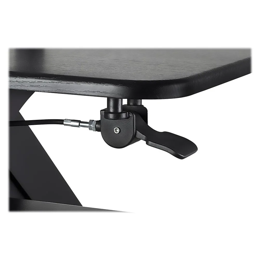 Standing Desks*Mount-It! 24"W Manual Adjustable Standing Desk Converter with Dual Monitor Mount, Black (MI-7914)