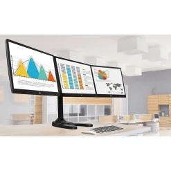 Online Mount-It! Mount-lt! Adjustable Monitor Mount, Up to 24", Black (MI-789)