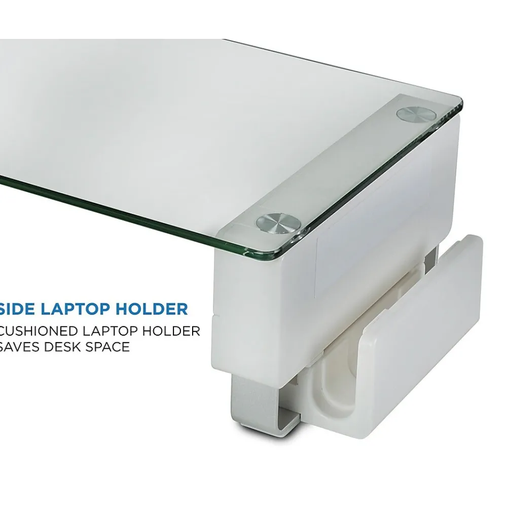 Mount-It! Mount-lt! Monitor Riser, Up to 32", White (MI-7266)