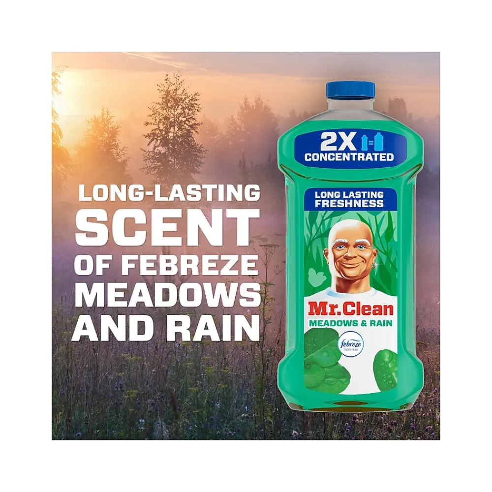 Multi-Surface Cleaner, Febreze Meadows & Rain Scent, 64 Fl. Oz., 4/Carton (10725)<Mr. Clean Discount