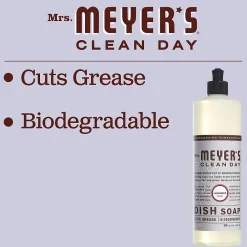 Liquid Dish Soap, Lavender, 16 oz. (347634)<Mrs. Meyer's Online