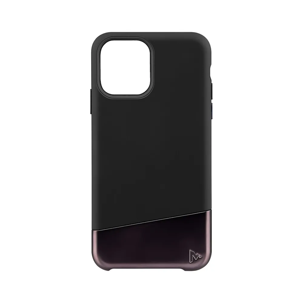 MVMT Duo MagSafe Snap-On Protective Case for iPhone 12/13 Pro Max, Black/Brown (IC7585M-3XR-BKX)