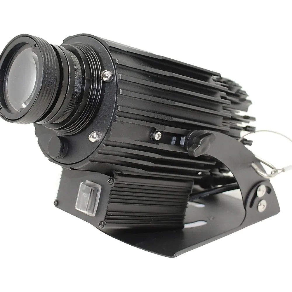National Marker Virtual Sign: Social Distancing Projector, Please Wait Here, Aluminum, 6.7" x 9.25", Black