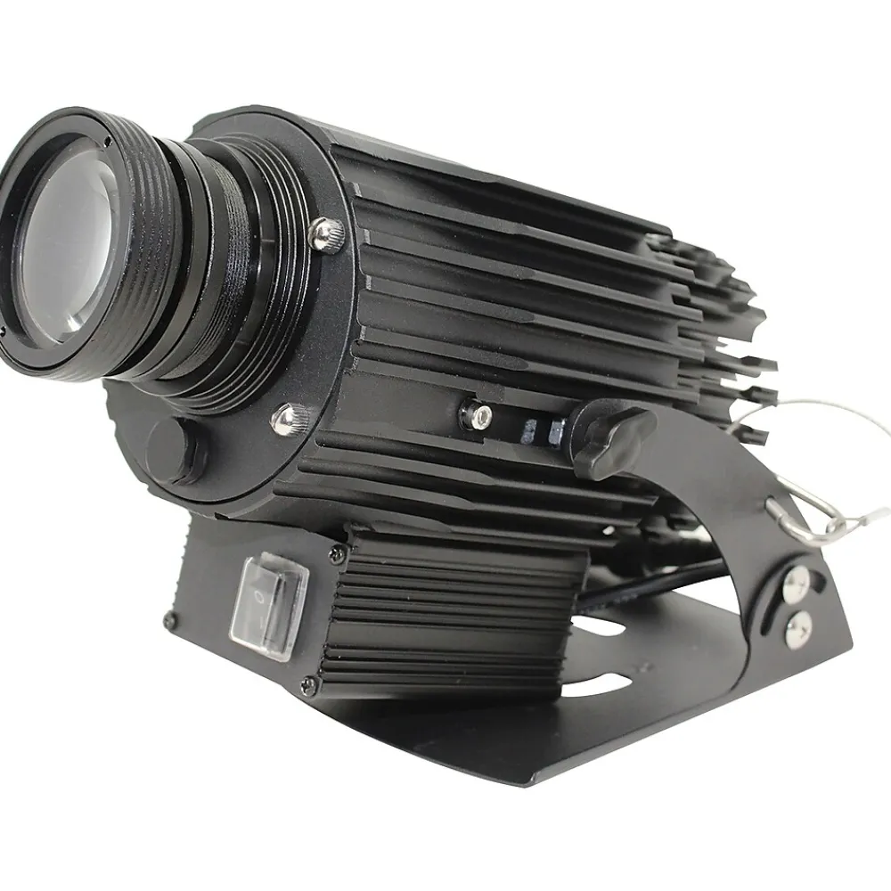 National Marker Virtual Sign: Social Distancing Projector, Please No Handshakes, Aluminum, 6.7" x 9.25", Black