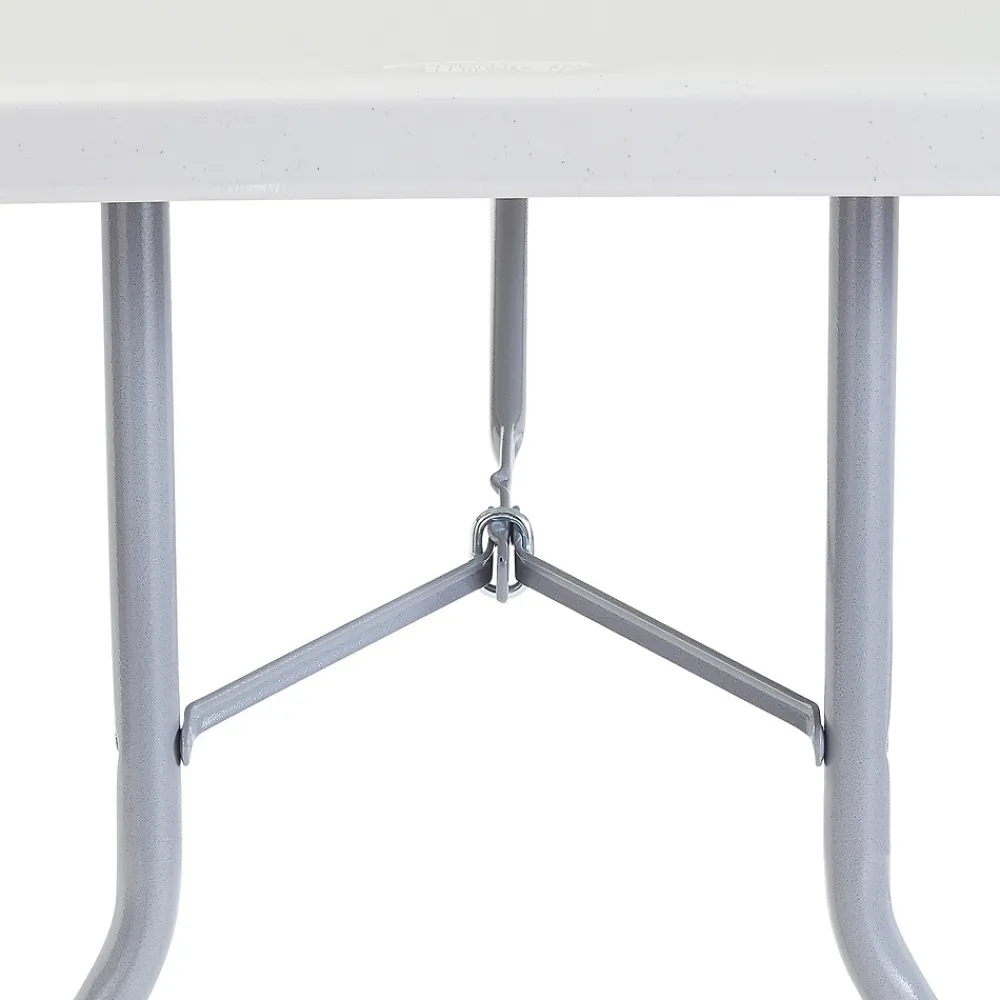 Folding Tables*National Public Seating BT3000 Series 6' x 30" Plastic Folding Table, Speckled Gray (BT3072)