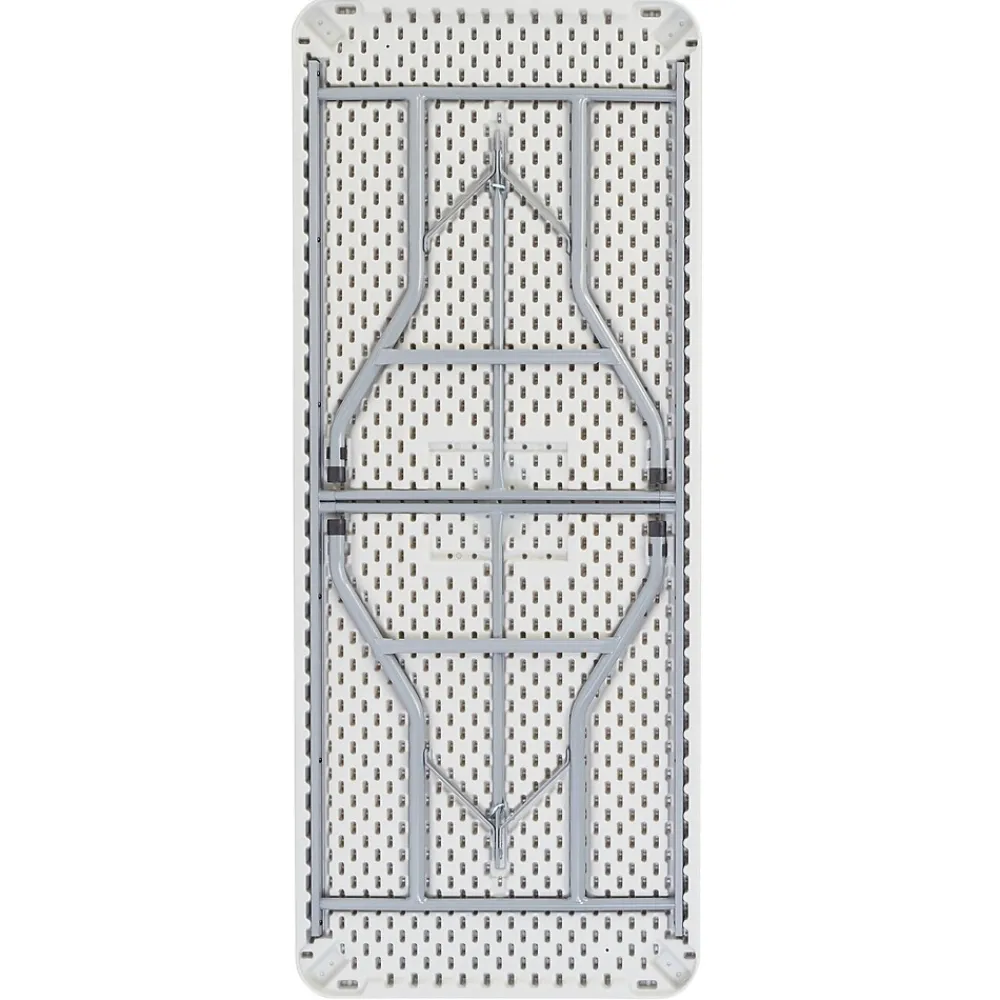 Folding Tables*National Public Seating BT3000 Series 6' x 30" Plastic Folding Table, Speckled Gray (BT3072)
