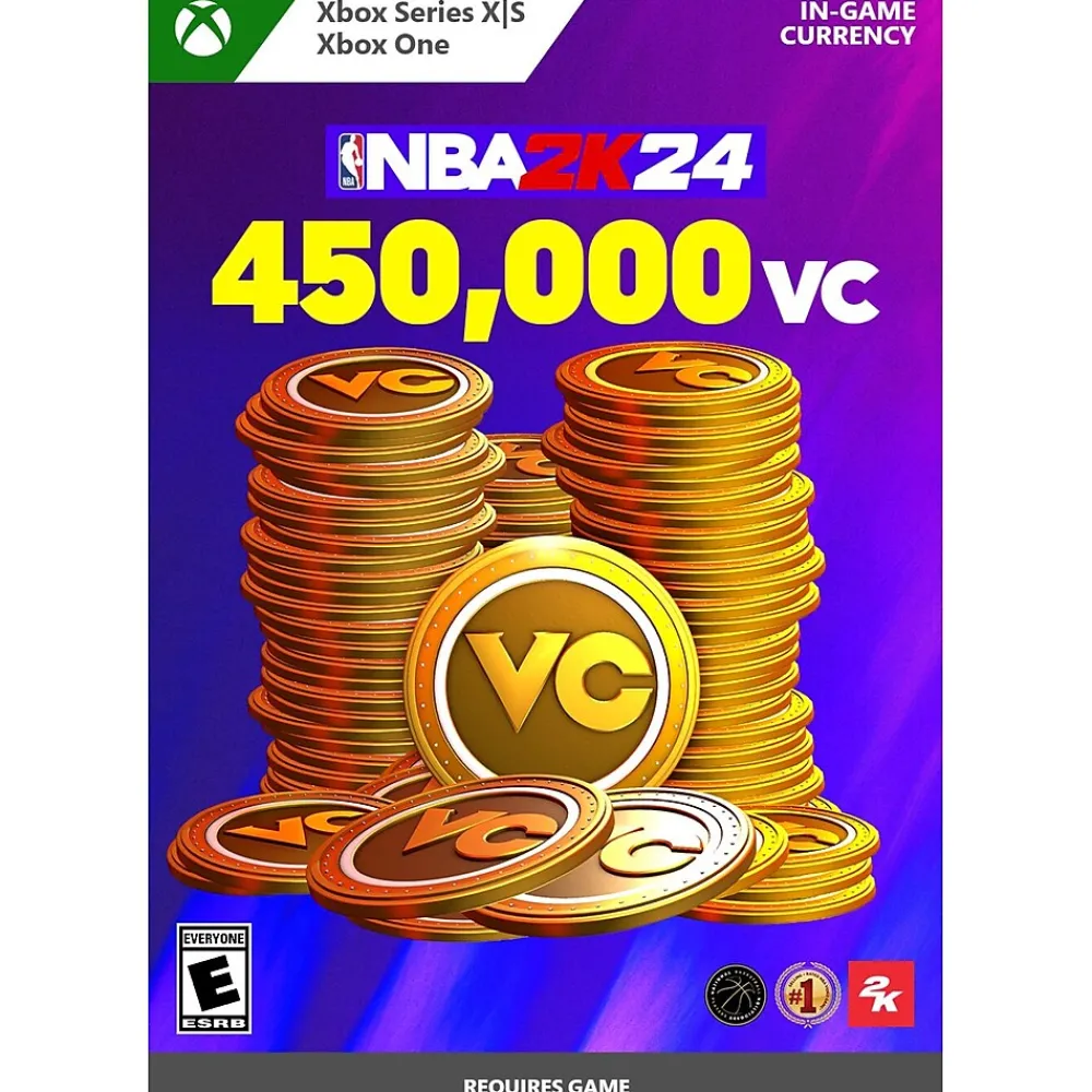 New Microsoft NBA 2K24: 450,000 VC, In-Game Digital Currency, Xbox Series X|S, Xbox One (Digital)