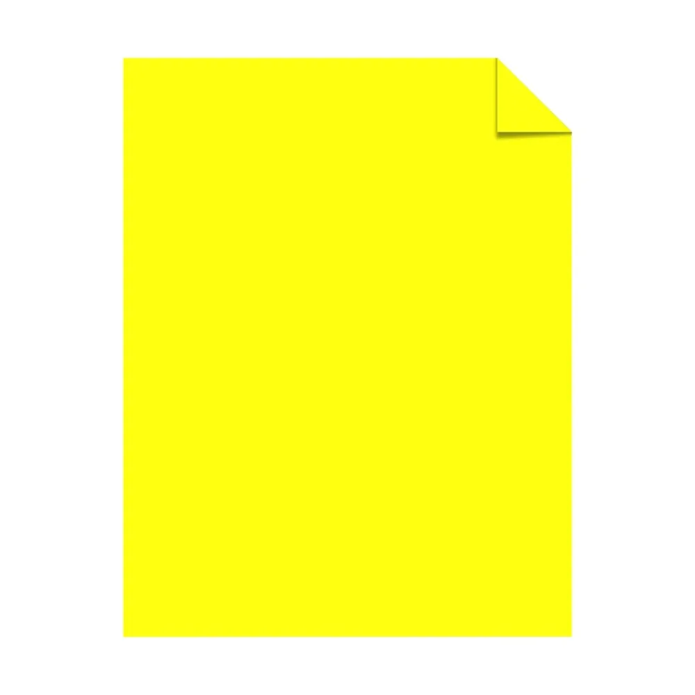 Card Stock*Neenah Paper Astrobrights 65 lb. Cover Paper, 11" x 17", Lift Off Lemon, 1000 Sheets/Carton (21022W)
