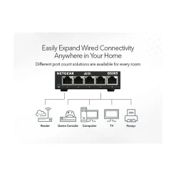 Clearance Netgear 300 Series 5-Port Gigabit Ethernet Unmanaged Switch, Black (GS305-300PAS)