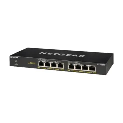 Online Netgear 300 Series 8-Port Gigabit Ethernet PoE Unmanaged Switch, 10/100/1000 Mbps, Black (GS308PP-100NAS)