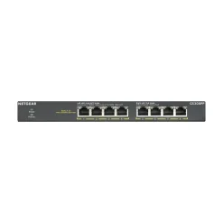 Online Netgear 300 Series 8-Port Gigabit Ethernet PoE Unmanaged Switch, 10/100/1000 Mbps, Black (GS308PP-100NAS)