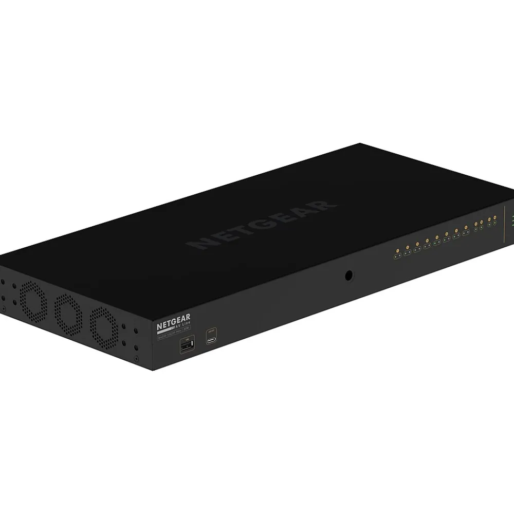 New Netgear AV Line 10-Port Gigabit Ethernet Managed Switch, Black (GSM4212PX-100NAS)