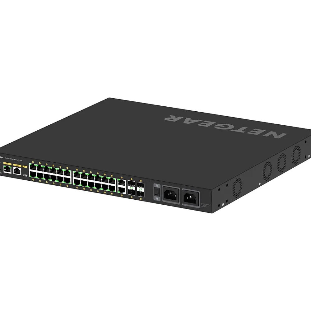 Clearance Netgear AV Line 26-Port Gigabit Ethernet Managed Switch, Black (GSM4230UP-100NAS)